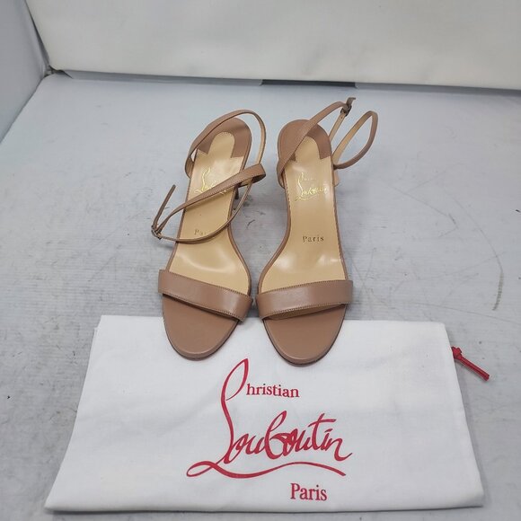Christian Louboutin Loubigirl Nude Ankle Strap Heel Sandal - Picture 8 of 12